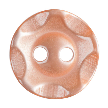 Hemline Buttons 13.75mm - Pack of 6 (Choice of 7) - Orange