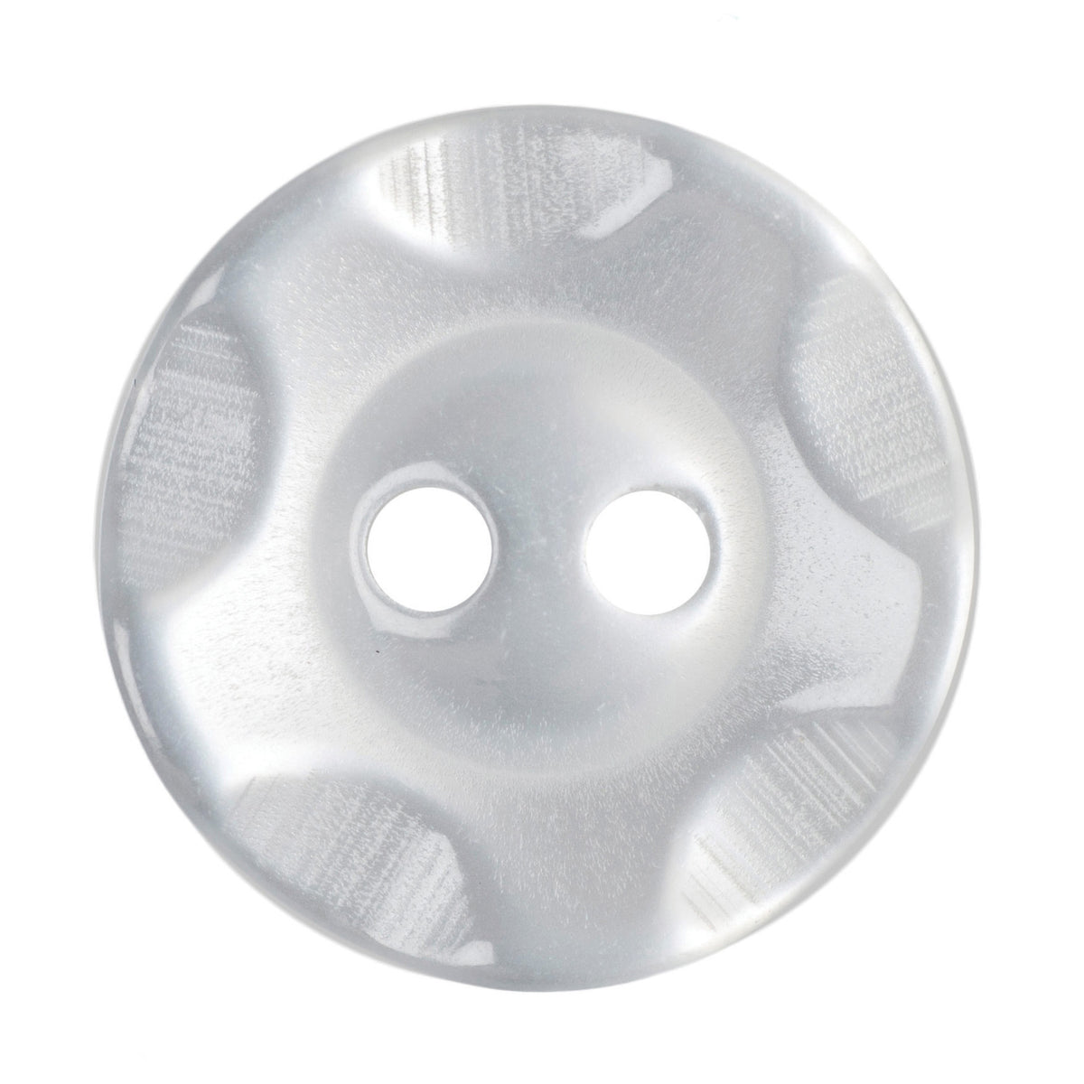 Hemline Buttons 16.25mm Style B - Card of 4 - White