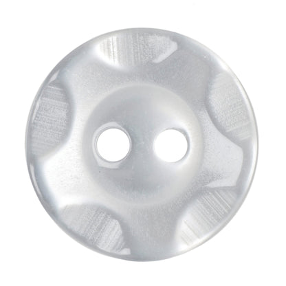 Hemline Buttons 16.25mm Style B - Card of 4 - White