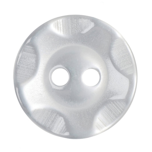 Hemline Buttons 16.25mm Style B - Card of 4 - White