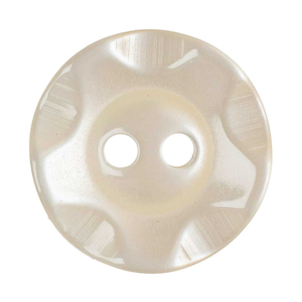 Hemline Buttons 16.25mm Style B - Card of 4 - Cream