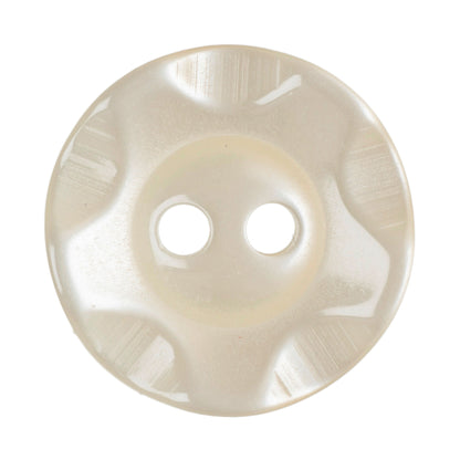 Hemline Buttons 16.25mm Style B - Card of 4 - Cream