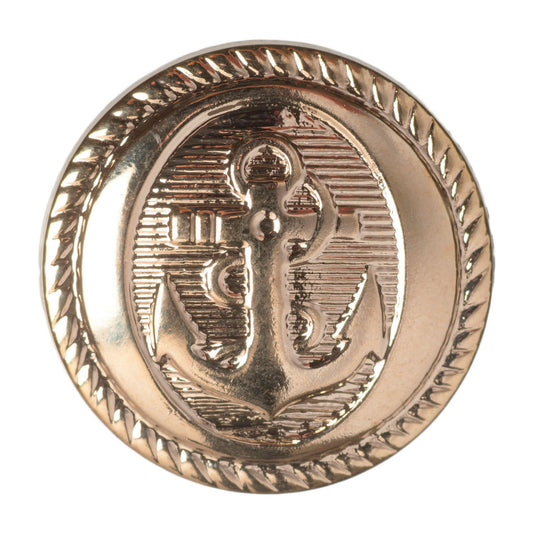 Hemline Metal Anchor Buttons 21.25mm - Pack of 4 - Gold