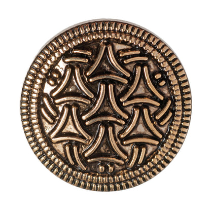 Hemline Metal Buttons 15mm - Pack of 5 - Gold