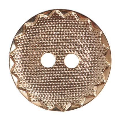 Hemline Metal Buttons 15mm - Pack of 7 - Gold