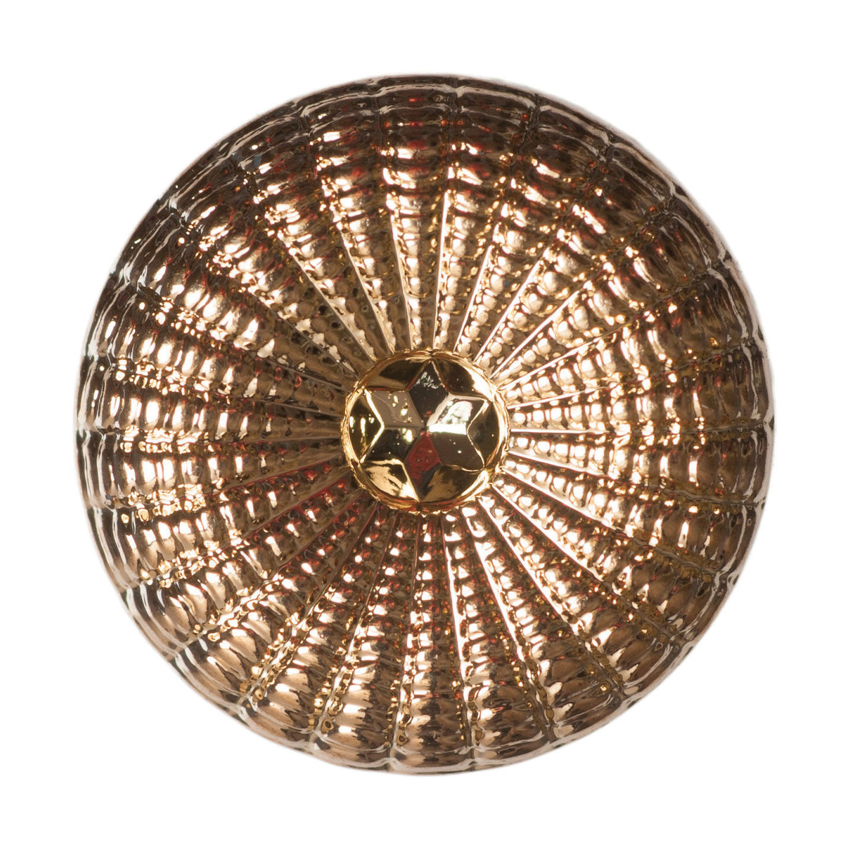 Card of seven gold metal buttons