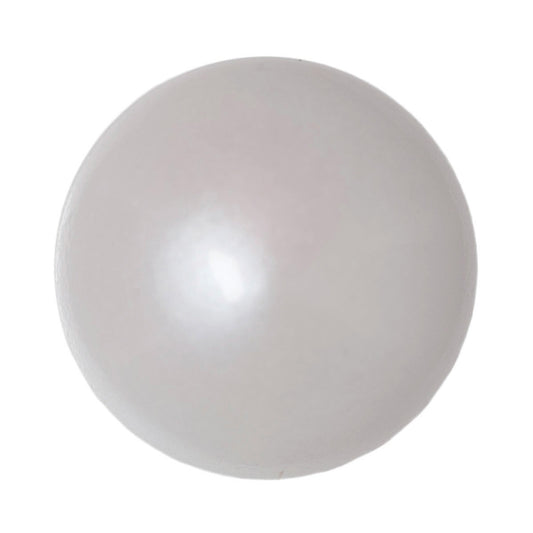 Small round cream domed button with a pearly finish