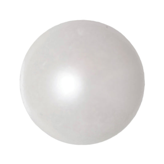 Cream pearl-effect round shank button