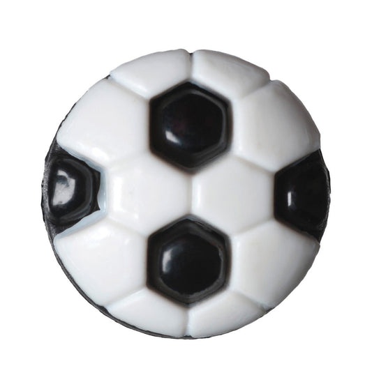 Black and white football novelty button