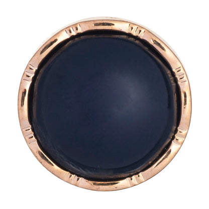 Hemline Buttons 17.5mm Style D - Card of 3 - Navy