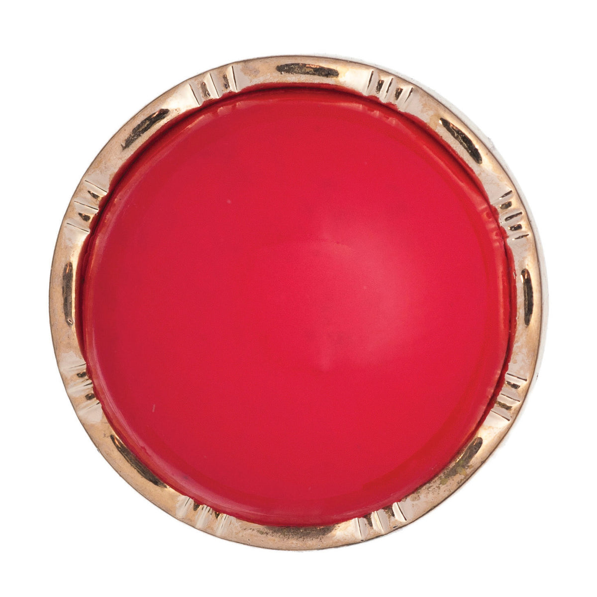 Hemline Buttons 17.5mm Style D - Card of 3 - Red