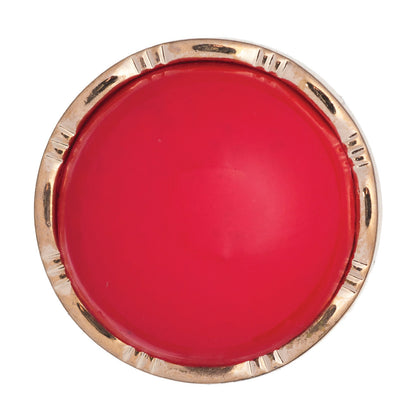 Hemline Buttons 17.5mm Style D - Card of 3 - Red