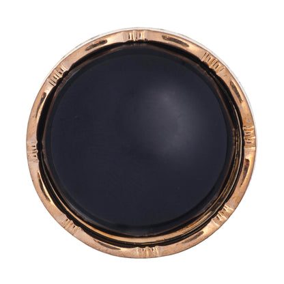 Hemline Buttons 21.25mm Style D - Card of 2 - Black