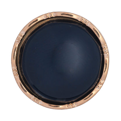 Hemline Buttons 21.25mm Style D - Card of 2 - Navy
