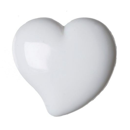 Hemline Buttons 8mm - Pack of 7 - White