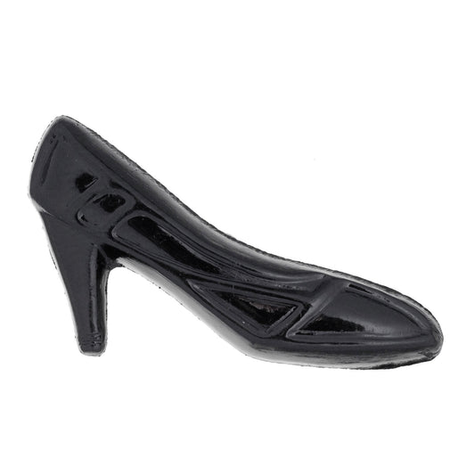 Hemline Shoe Novelty Buttons 32mm - Pack of 5 - Black
