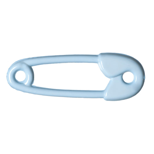 Hemline Nappy Pin Novelty Buttons 38mm - Pack of 5 - Baby Blue