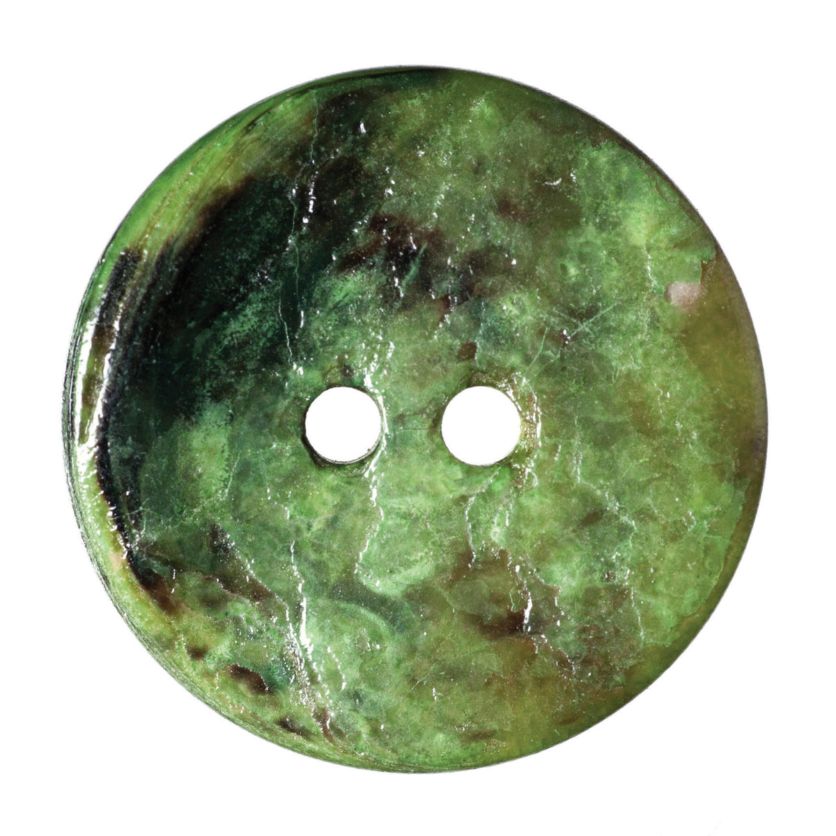 Hemline Buttons 17.5mm Style E - Card of 4 - Green