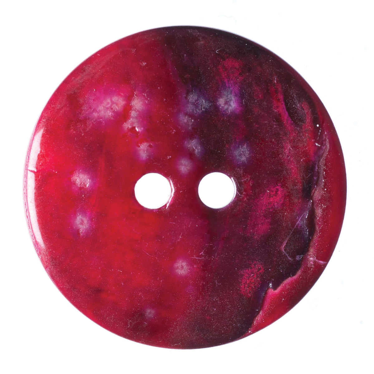 Hemline Buttons 20mm Style E - Card of 3 - Fuchsia