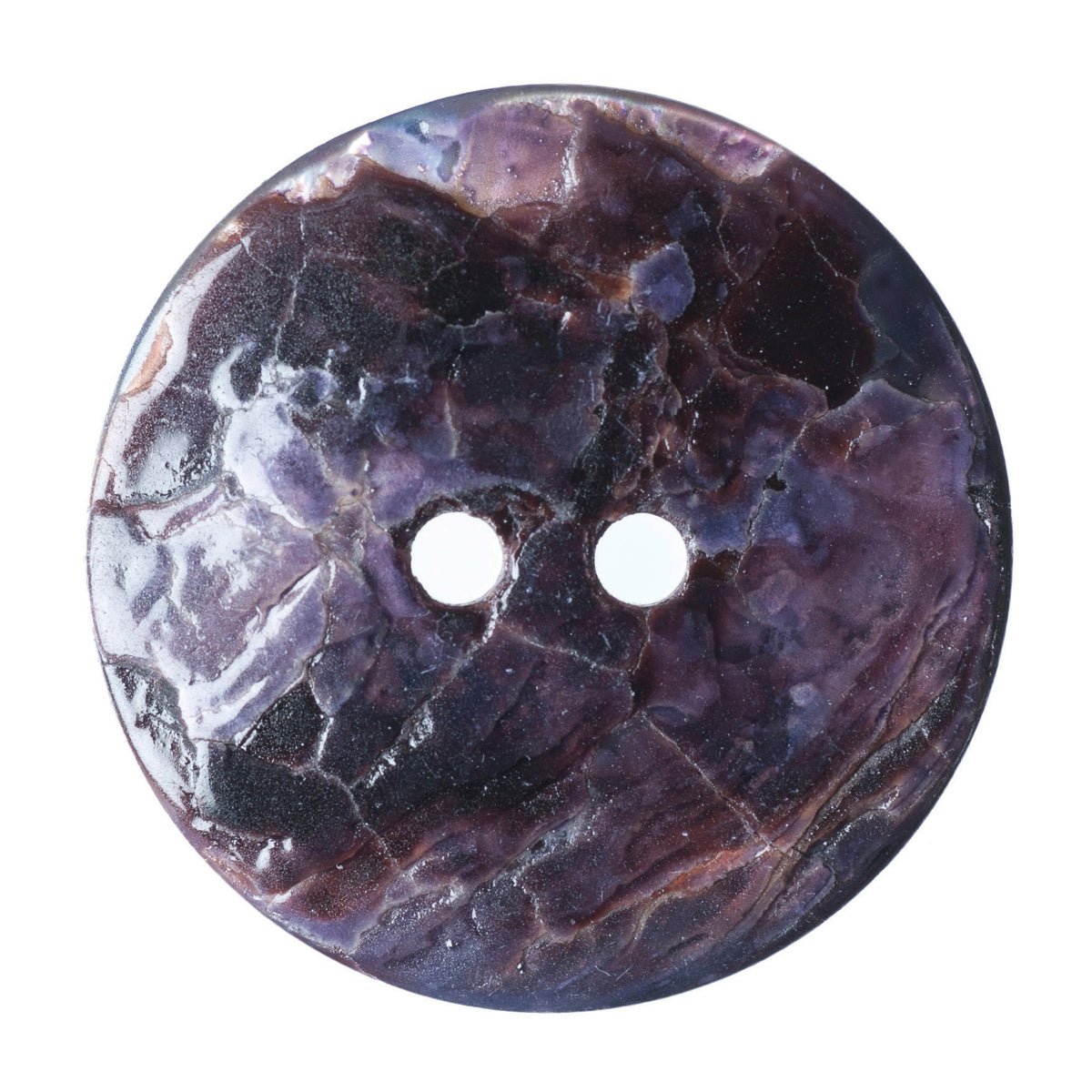 Hemline Buttons 22.5mm Style E - Card of 2 - Sky Blue