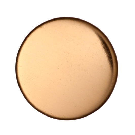 Hemline Metallic Finish Buttons 15mm - Pack of 4 - Gold