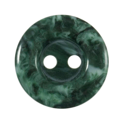 Card of eight green 2 hole buttons