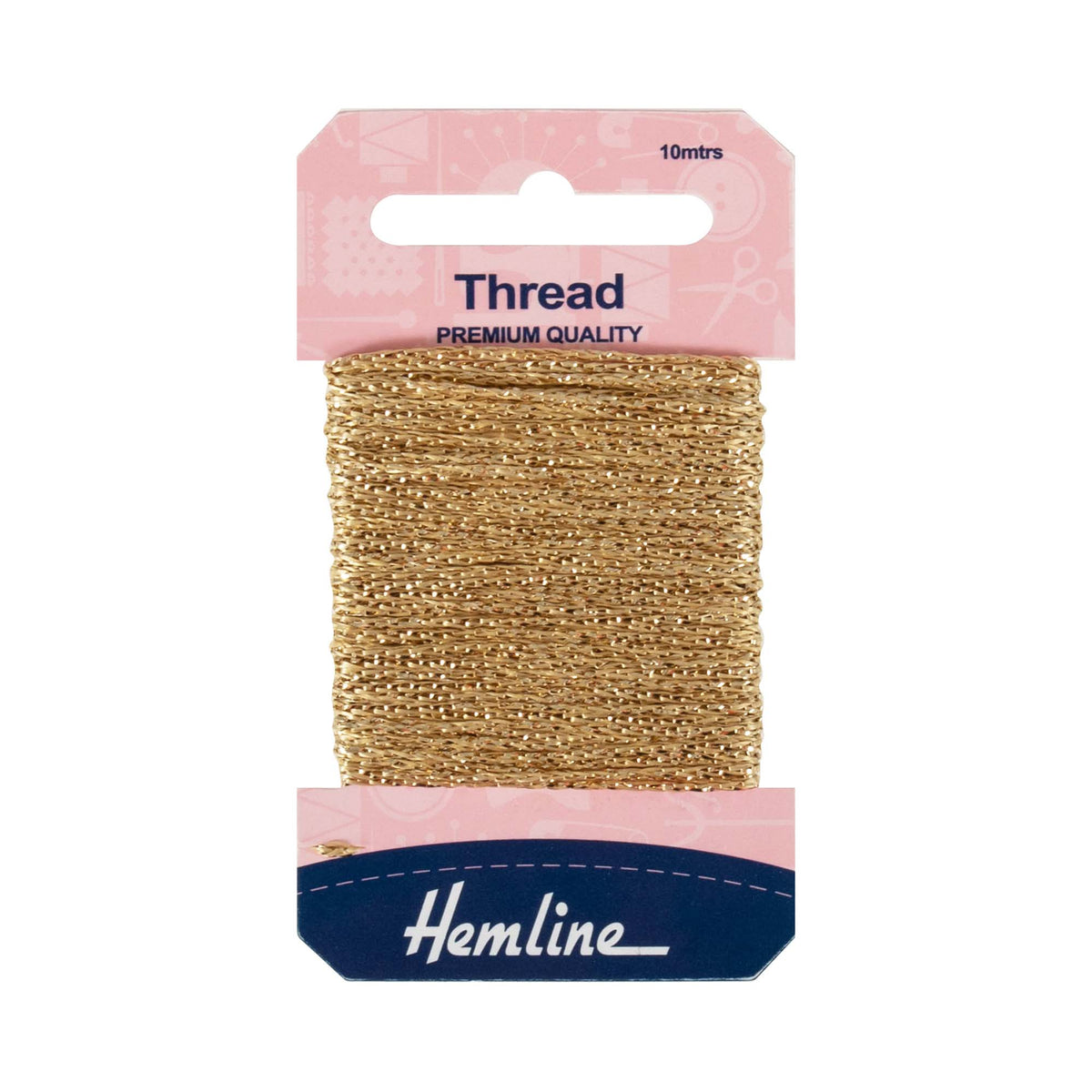 Reel of light gold Hemline glitter thread