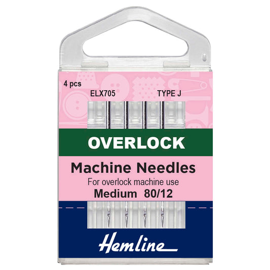 Pack of 4 Hemline Type J overlocker needles