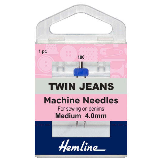 Hemline jeans twin sewing machine needle 4mm in its pack