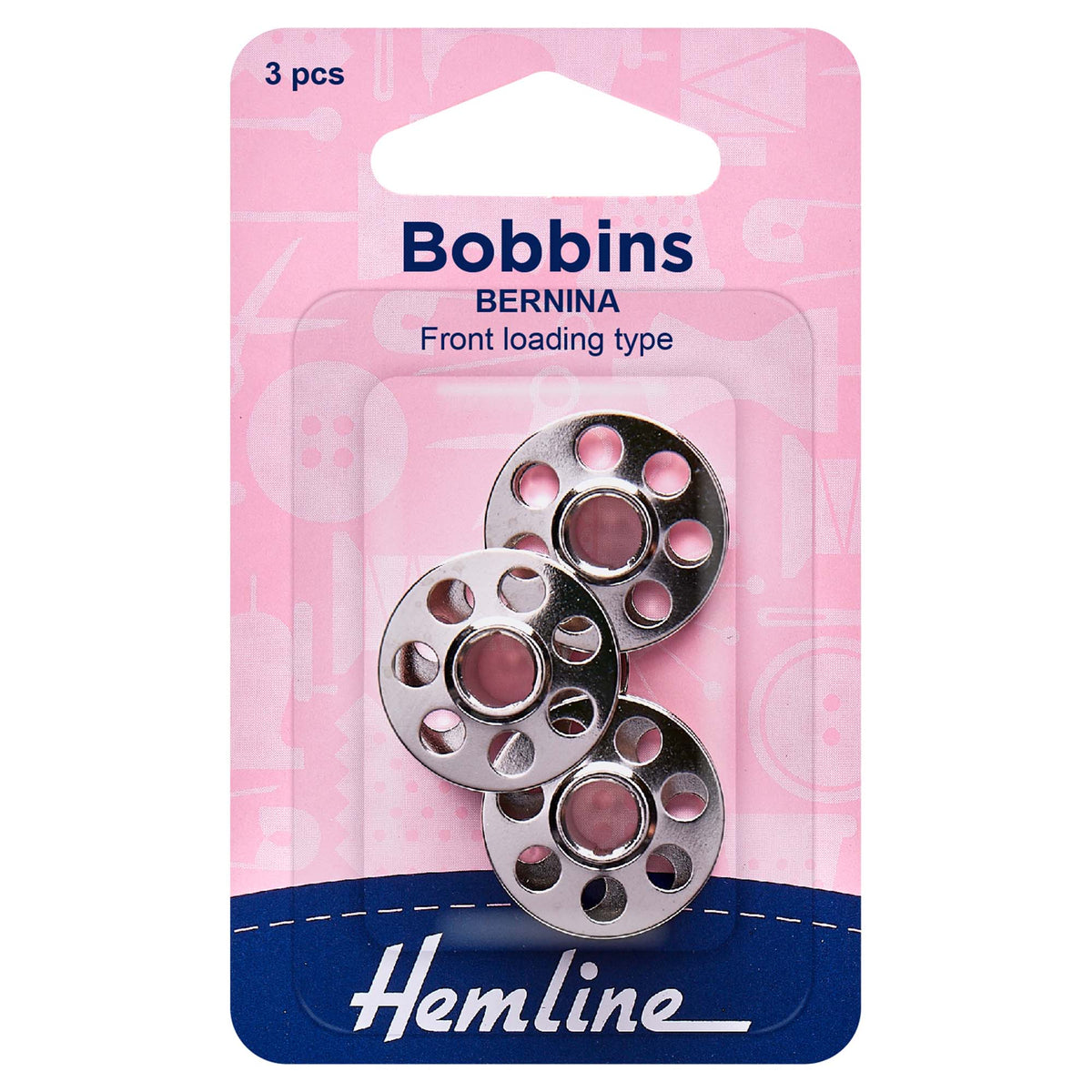 Hemline 7 hole metal bobbin for Bernina machines