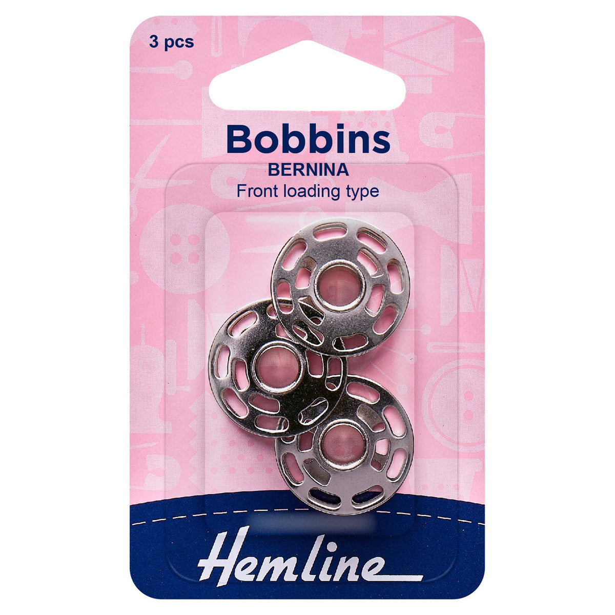 Hemline 8 hole metal bobbin for Bernina machines