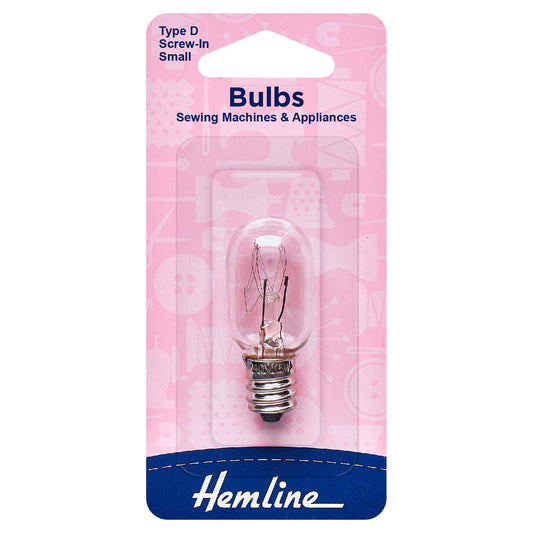 Hemline small screw-in sewing machine light bulb