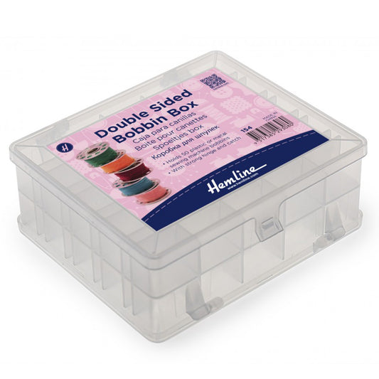 Bobbin Box, Plastic, Double-Sided, 50 Spool