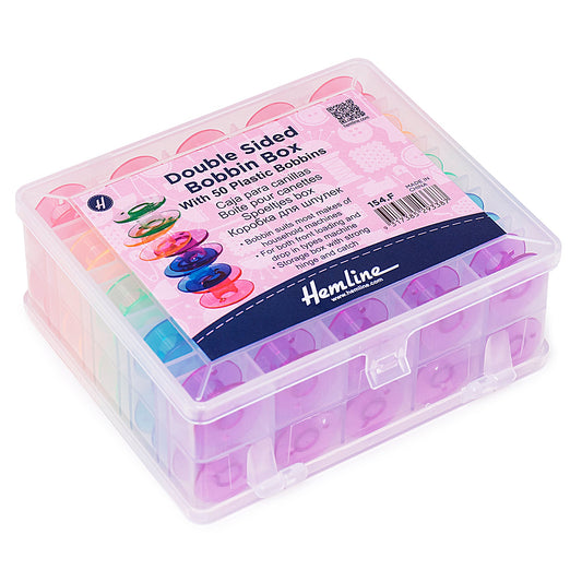 Bobbin Box, Plastic, filled with 50 Spools