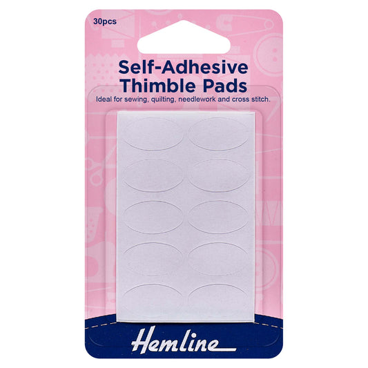 Pack of Hemline self-adhesive thimble pads