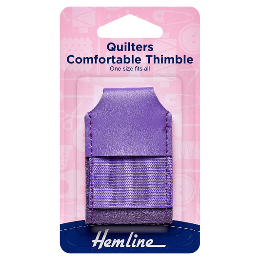 Hemline full-finger leather quilting thimble