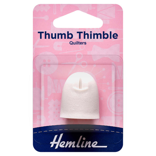 Hemline quilter's thumb thimble in pack