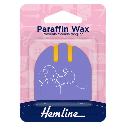 Hemline paraffin wax in grooved paper container