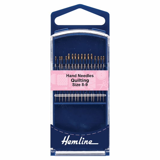 Hemline Premium Hand Quilting Needles - Size 8-9 (Pack of 16)