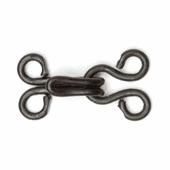 Hemline Black Hook & Eyes - Size 0 (14 Sets)