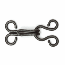 Hemline Black Hook & Eyes - Size 2 (14 Sets)