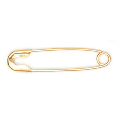 Box of Hemline 50mm brass quilters safety pins