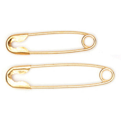 Box of 50 assorted brass safety pins