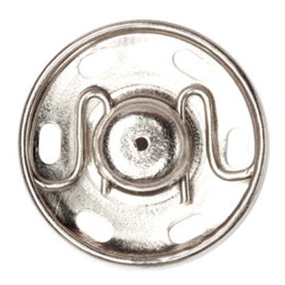 Hemline 21mm nickel sew-on snap fasteners on card