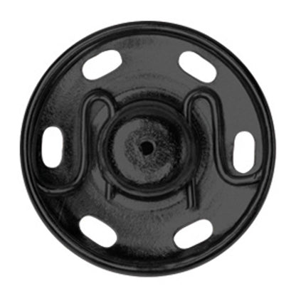 Black 21mm sew-on snap fasteners in Hemline packaging