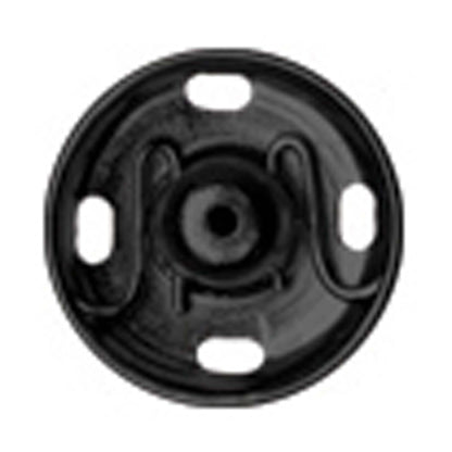 Card of Hemline 7mm black sew-on snap fasteners