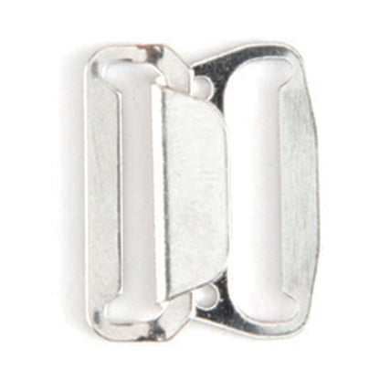 Three nickel Hemline 20mm hook and bar fasteners on card