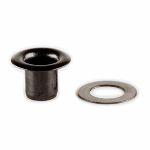 Hemline Black Eyelets with Tool - 7mm (Pack of 20)