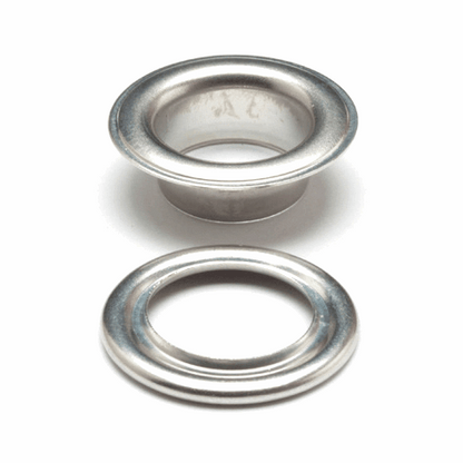 Hemline Nickel/Silver Eyelets Starter Kit - 14mm (10 Pieces)