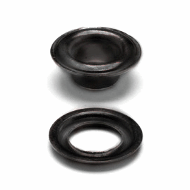 Hemline Black Eyelets Starter Kit - 5.5mm (40 Pieces)